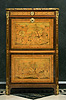 A very elegant and fine quality Louis XVI gilt bronze mounted amaranth, rosewood, sycamore and stained wood inlaid marquetry secrétaire à abattant by Nicolas Petit stamped N. PETIT